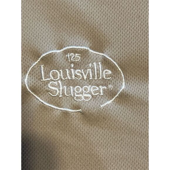 125 Louisville Slugger Men's Beige Polo Shirt Short Sleeve Embroidered Logo Lrg - Picture 6 of 7